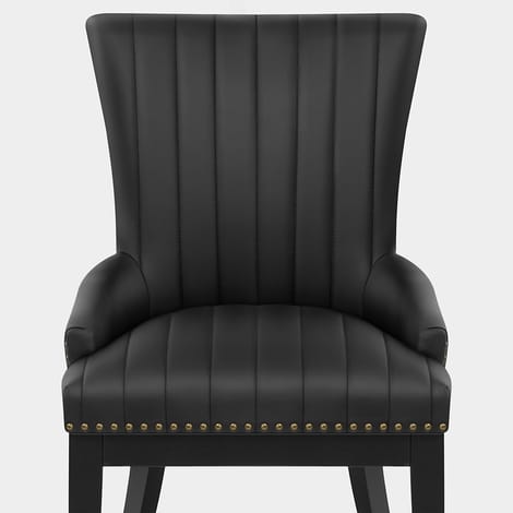 Chiltern Wooden Dining Chair Black Seat Image