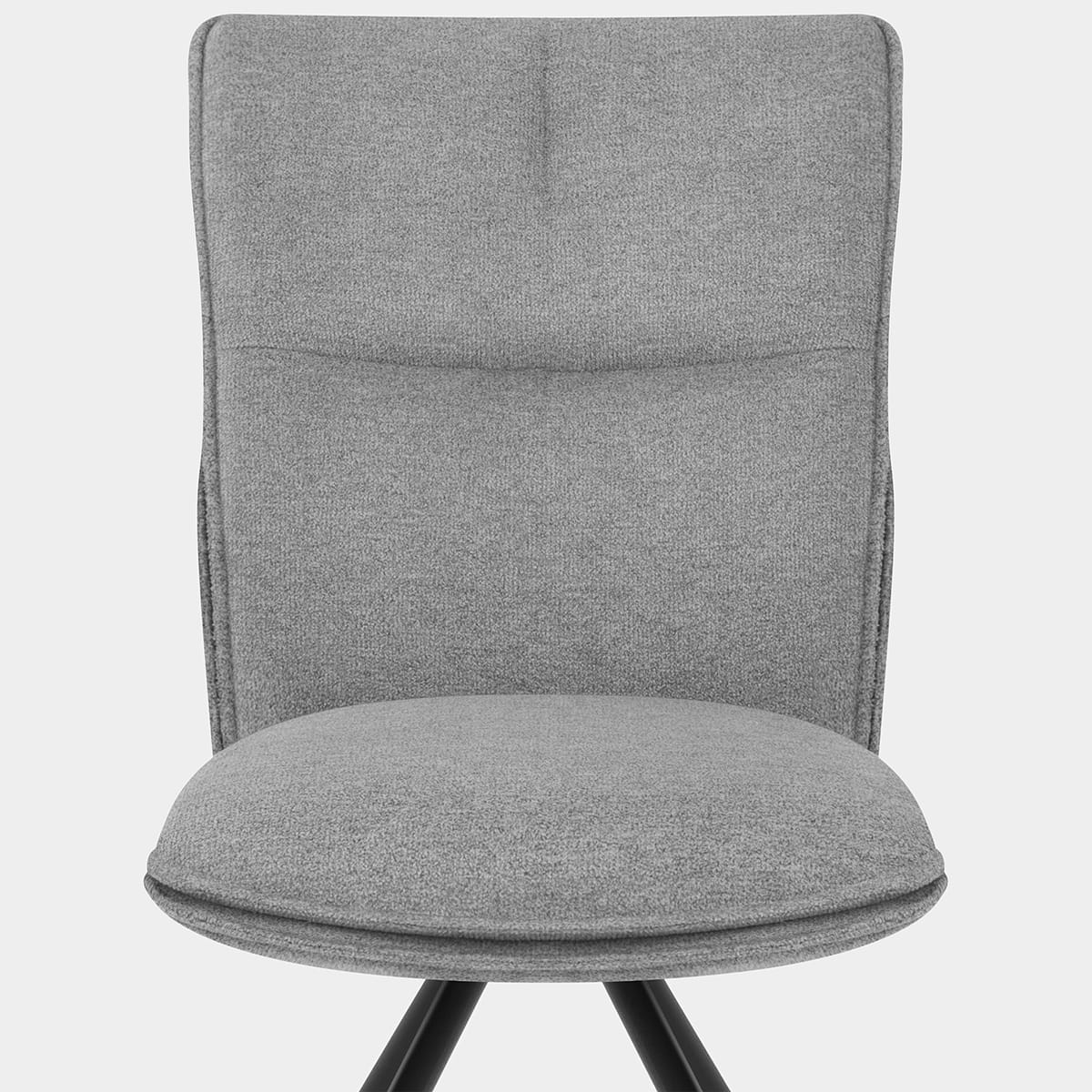 Cody Dining Chair Light Grey Fabric Seat Image