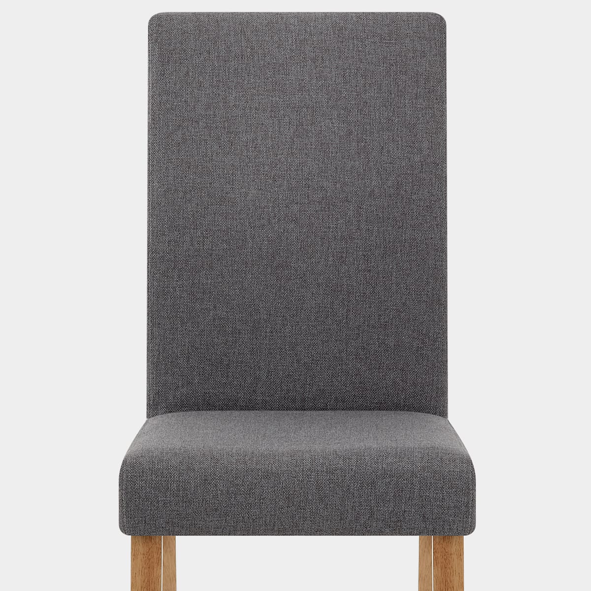 Columbus Oak Dining Chair Charcoal Seat Image