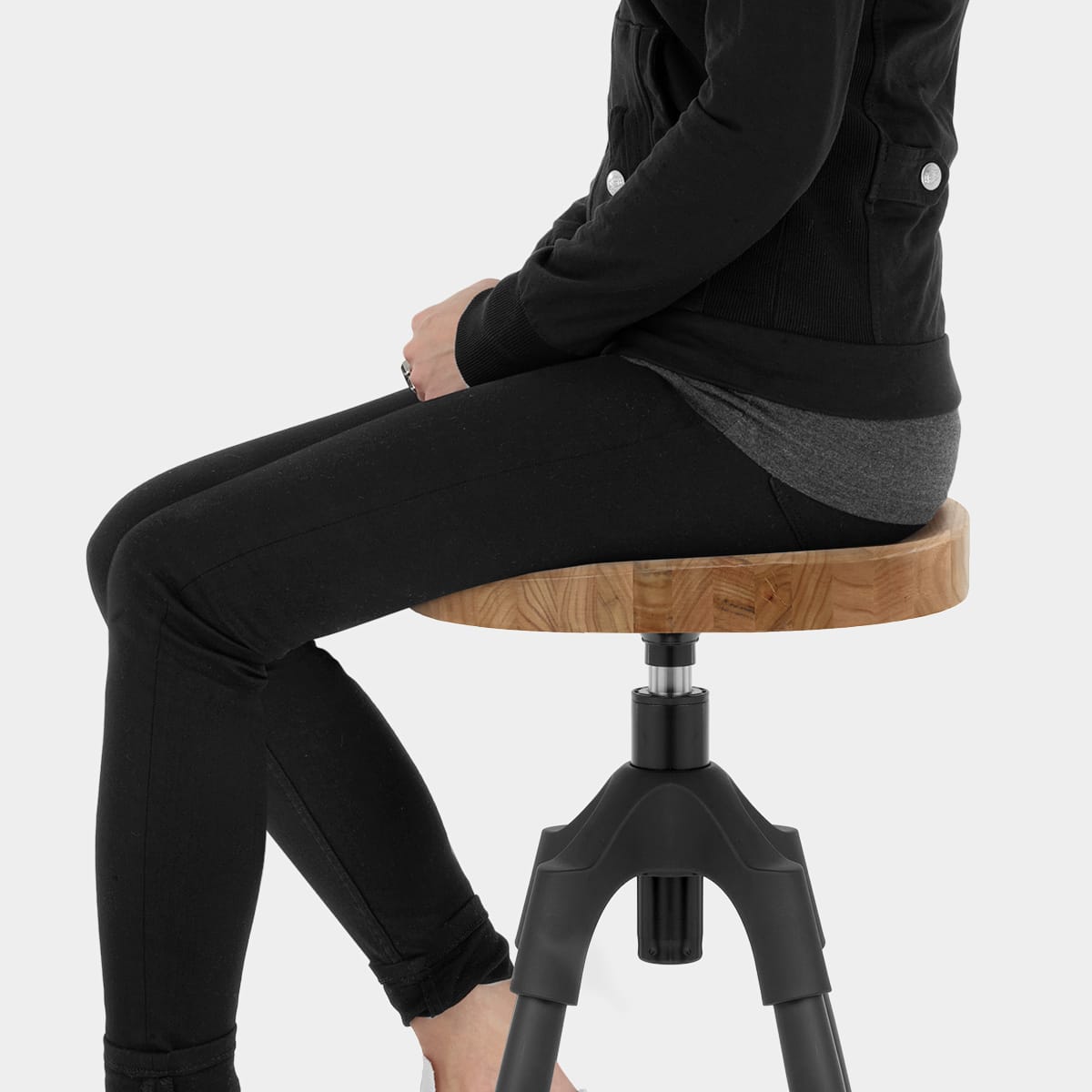 Compass Industrial Stool Seat Image