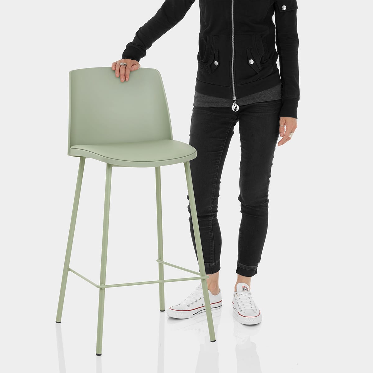 Cosmo Bar Stool Green Features Image