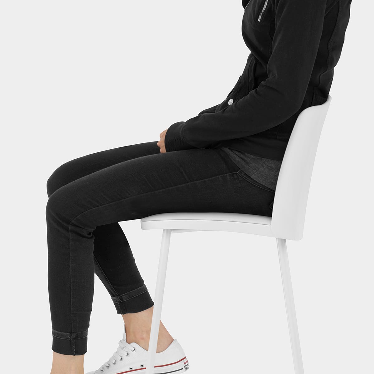 Cosmo Bar Stool White Seat Image