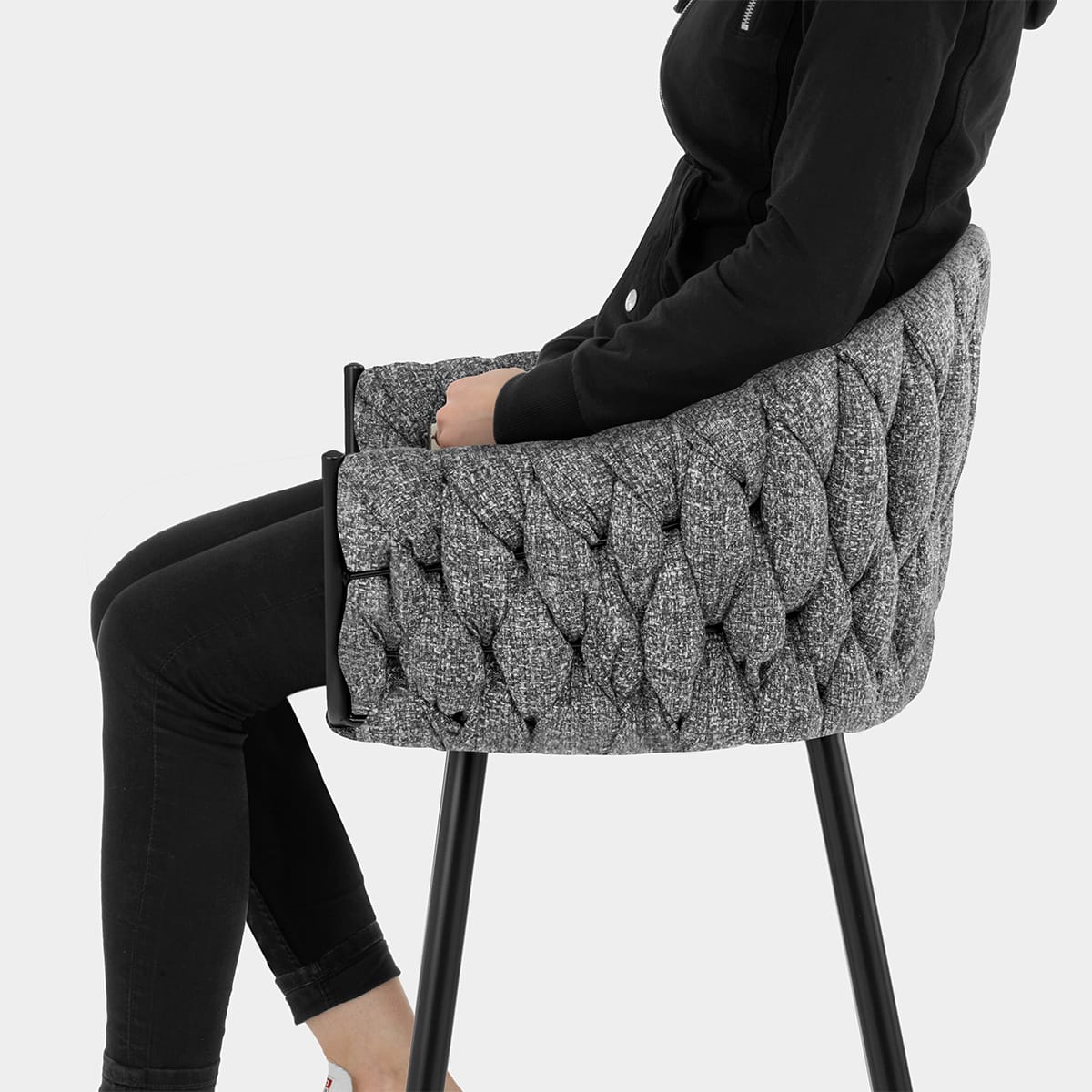 Cosy Bar Stool Grey Seat Image