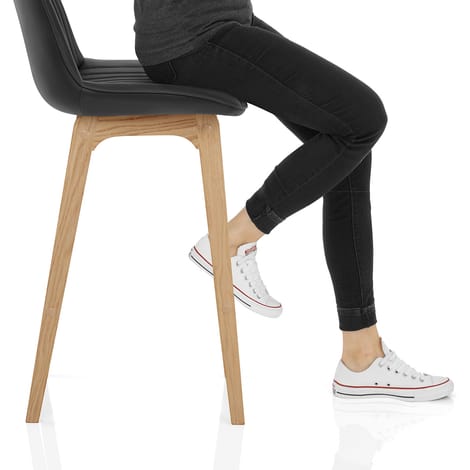 Cove Bar Stool Black Frame Image