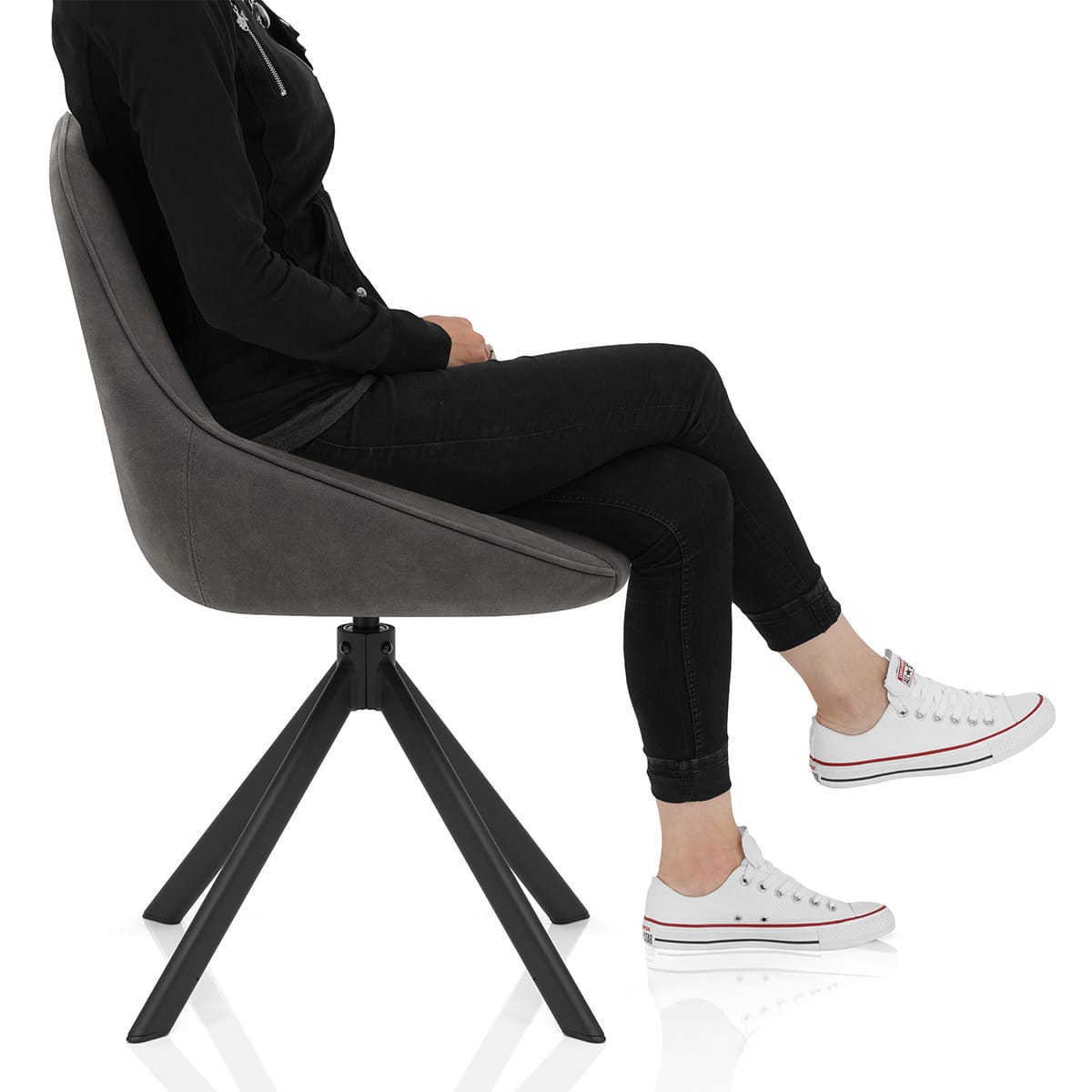 Dante Dining Chair Charcoal Frame Image