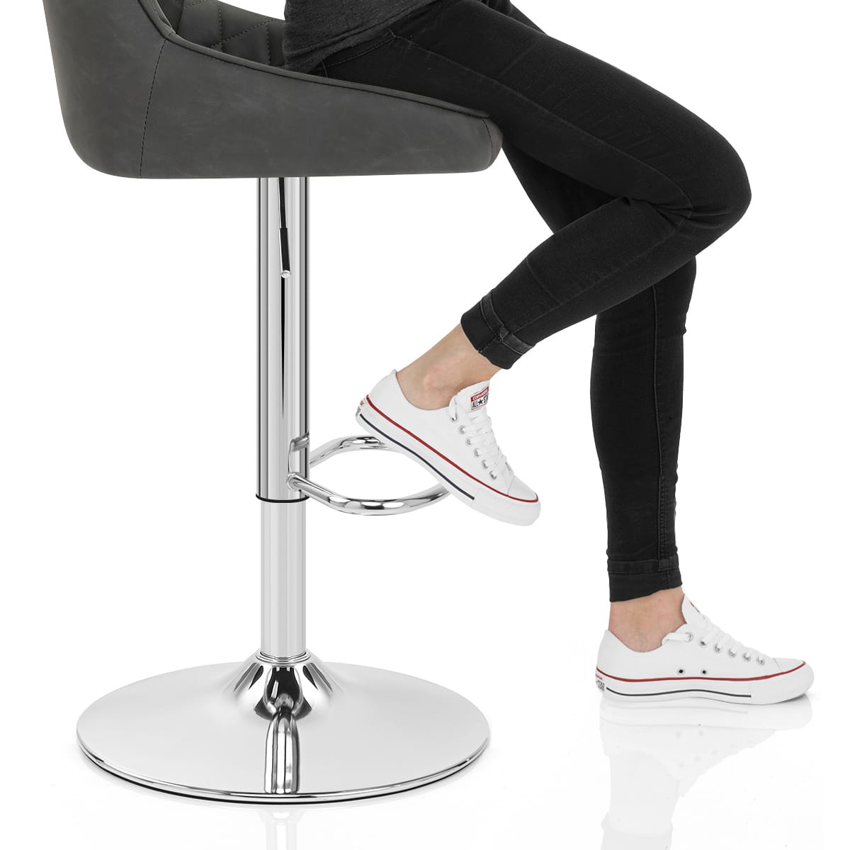 Darwin Bar Stool Charcoal Frame Image