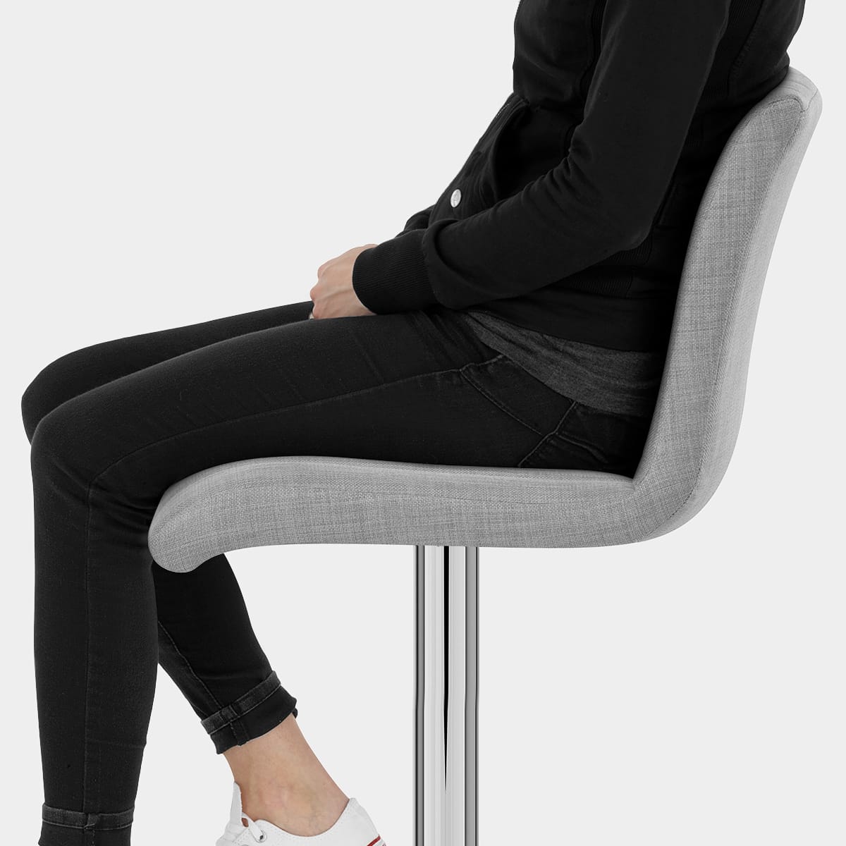 Debut Bar Stool Grey Seat Image