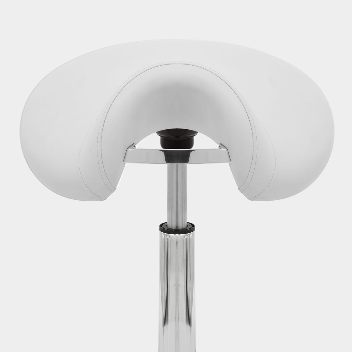 Deluxe Saddle Stool White Seat Image