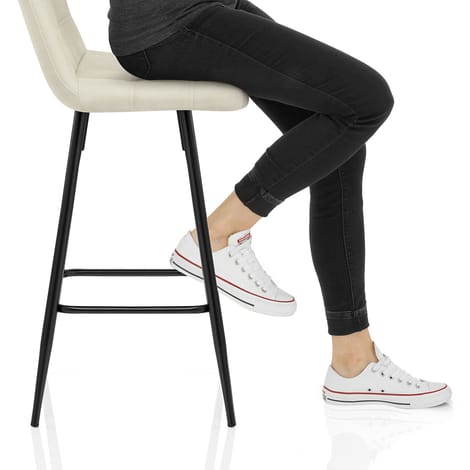 Destiny Bar Stool Antique Cream Frame Image