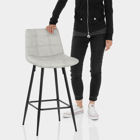 Destiny Bar Stool Antique Light Grey Features Image