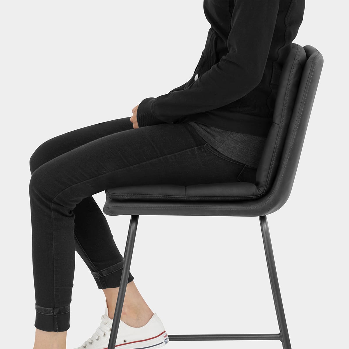 Devine Bar Stool Charcoal Seat Image