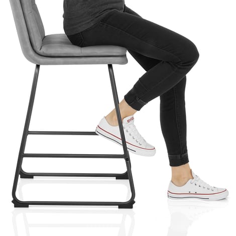 Devine Bar Stool Grey Frame Image
