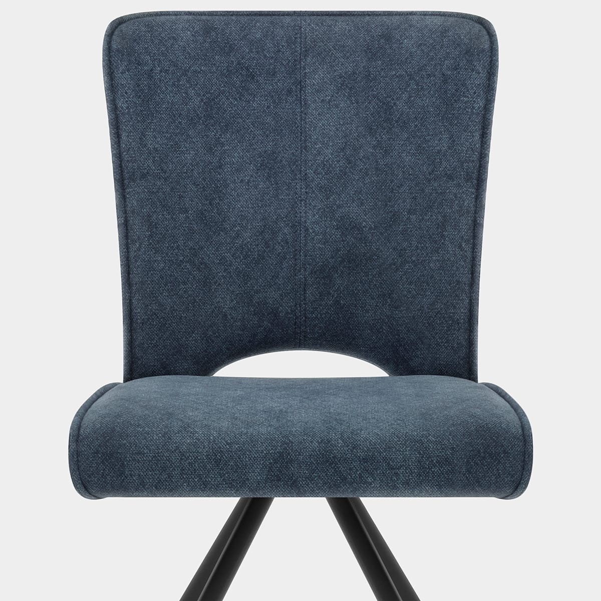 Dexter Dining Chair Blue Fabric Seat Image