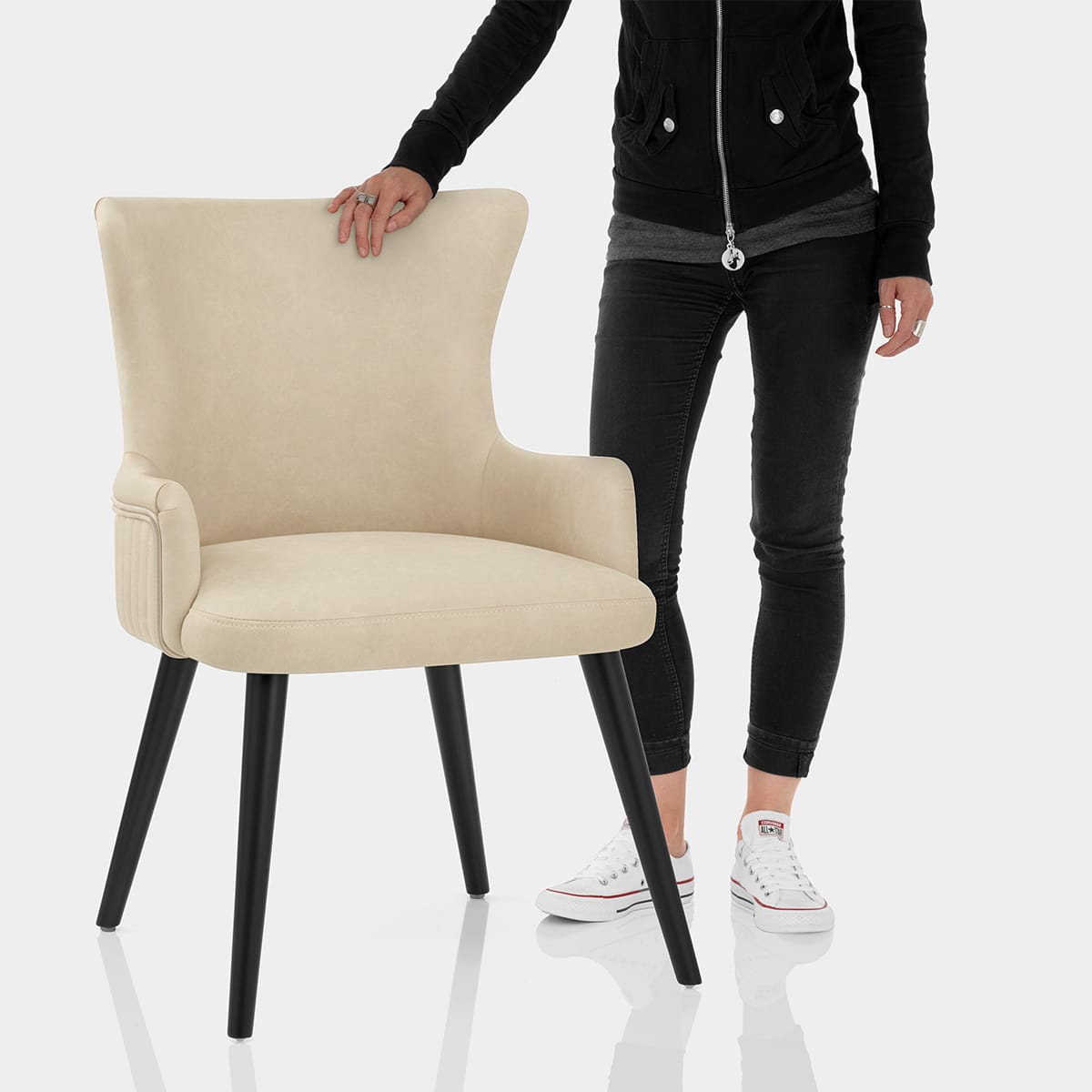 Diablo Dining Chair Beige Features Image