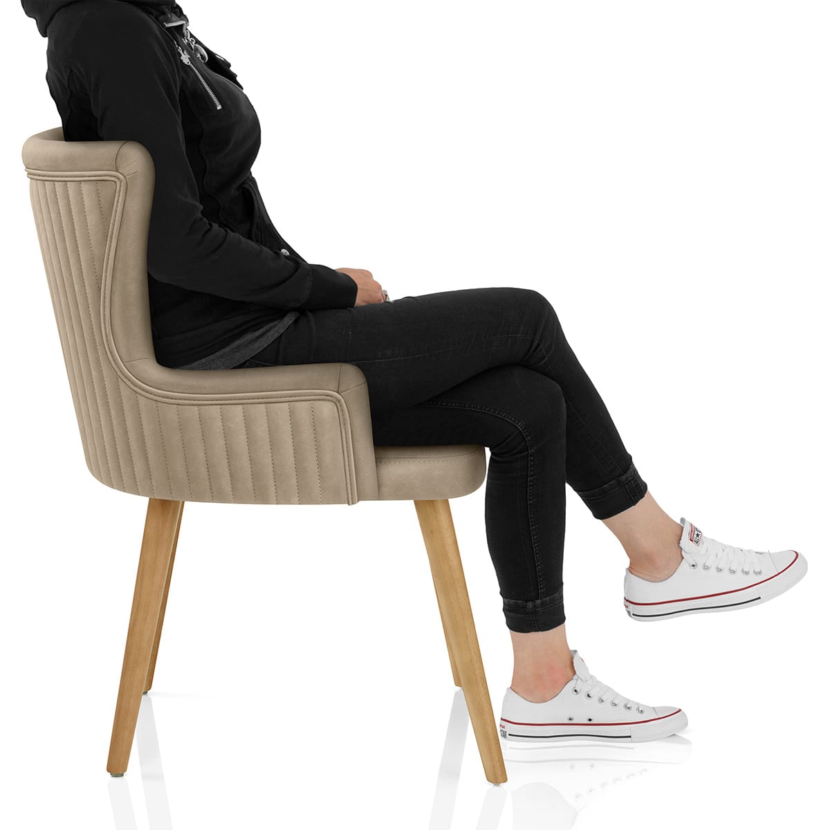 Diablo Oak Dining Chair Brown Frame Image