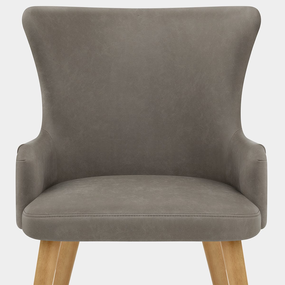 Diablo Oak Dining Chair Grey Seat Image