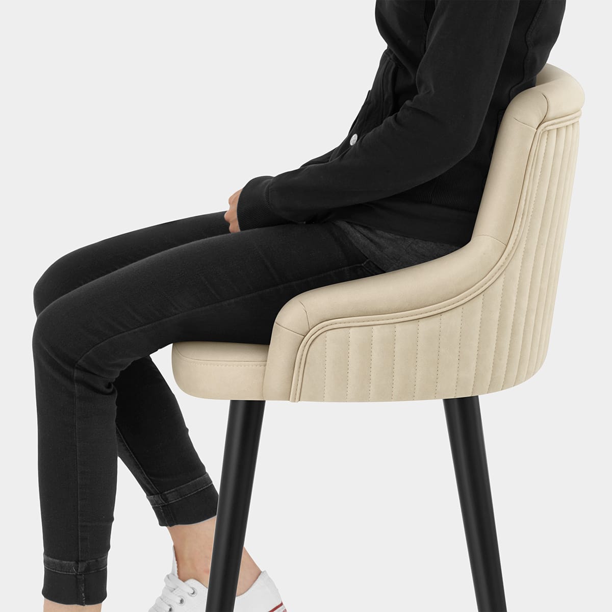 Diablo Bar Stool Beige Seat Image