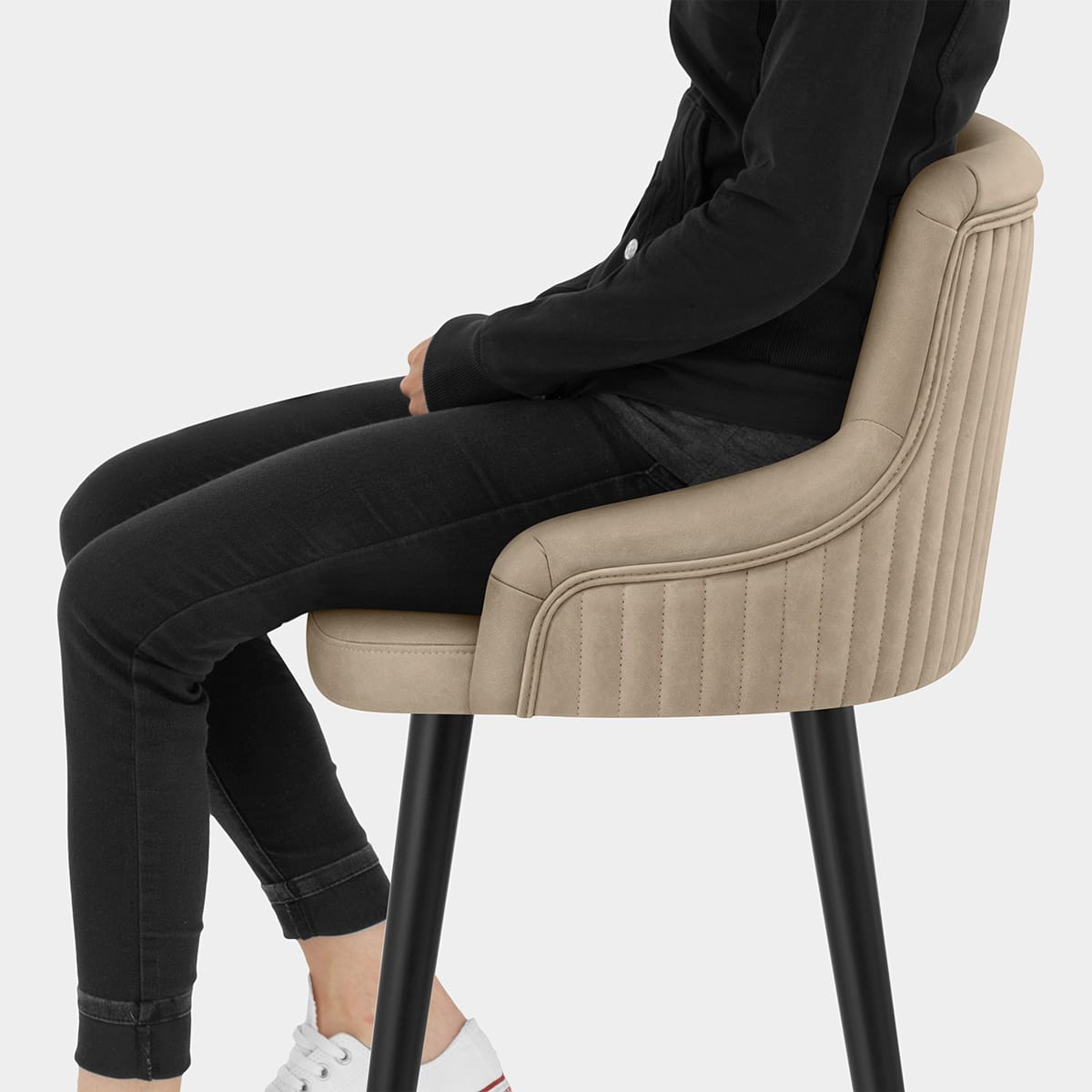 Diablo Bar Stool Brown Seat Image