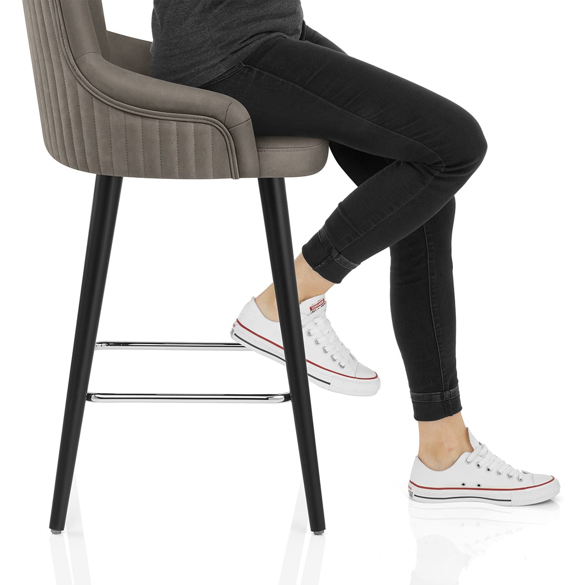 Diablo Bar Stool Grey Frame Image