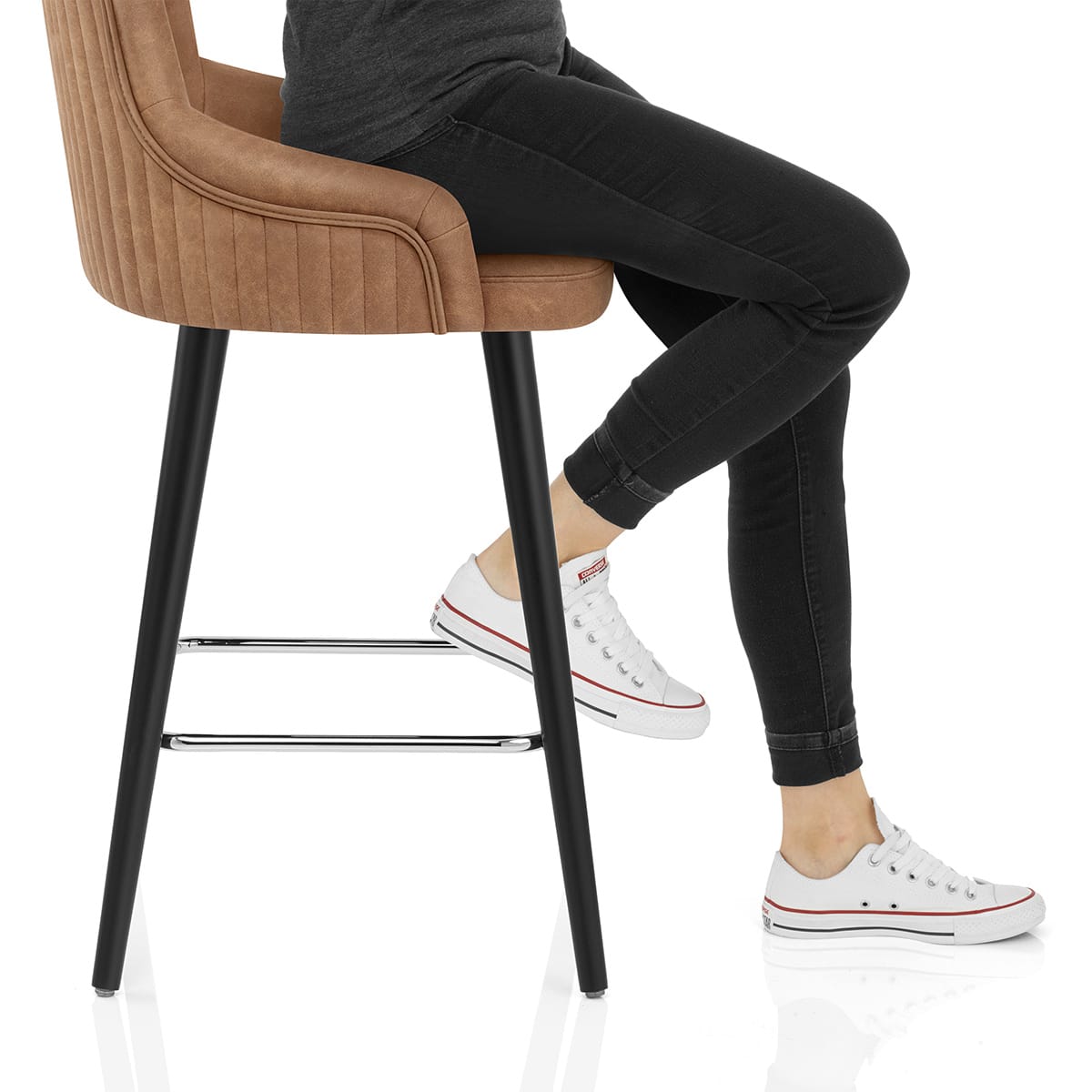 Diablo Bar Stool Tan Frame Image