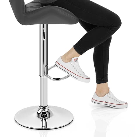 Diamond Bar Stool Grey Frame Image