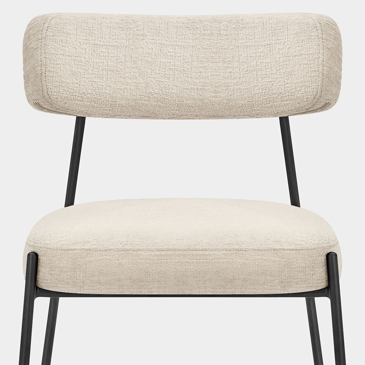 Diana Chair Cream Fabric Seat Image