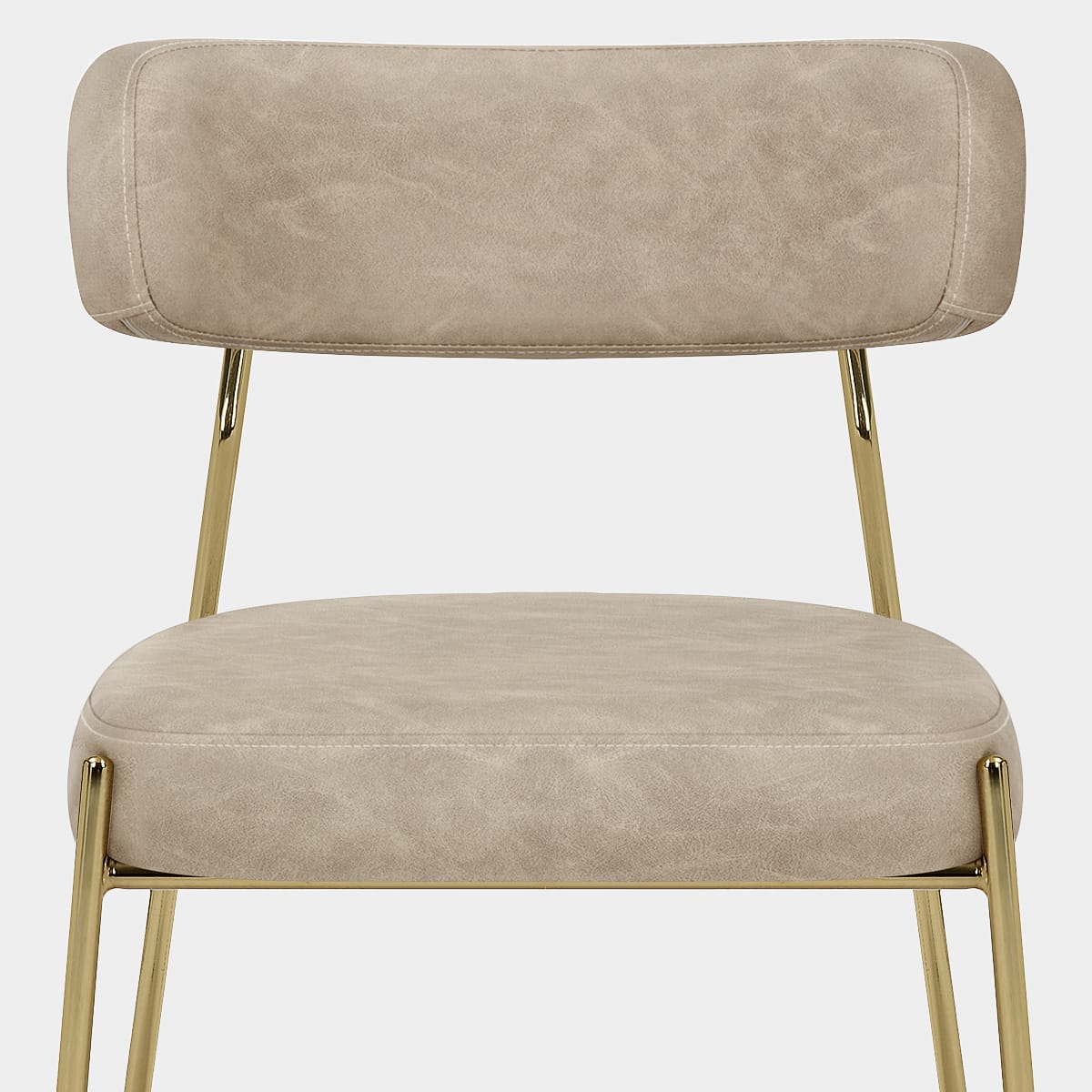 Diana Gold Chair Beige Seat Image