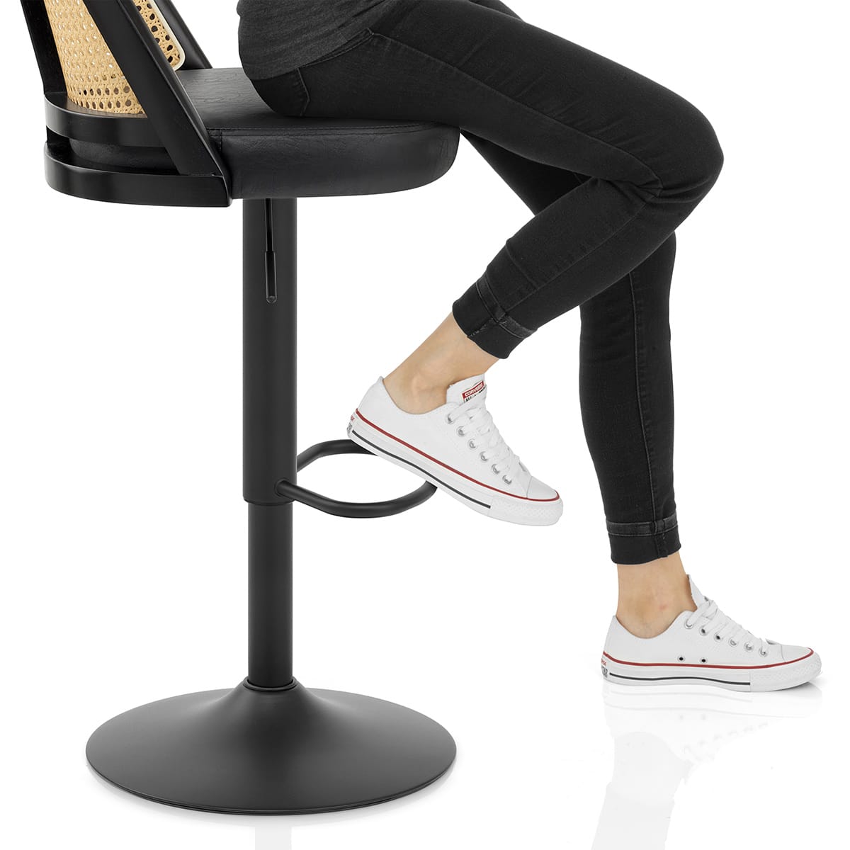 Drew Bar Stool Black Frame Image