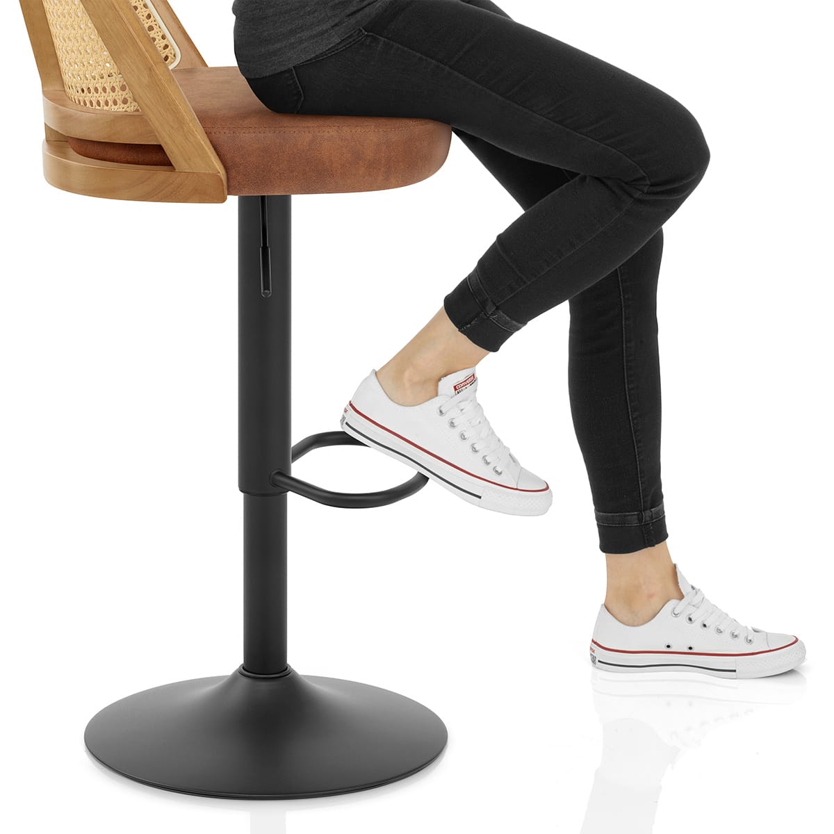 Drew Bar Stool Tan Frame Image