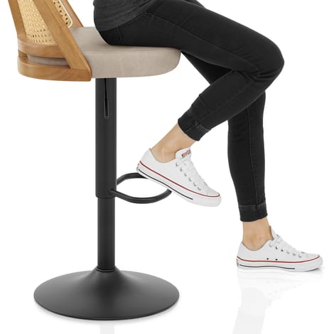 Drew Bar Stool Taupe Frame Image