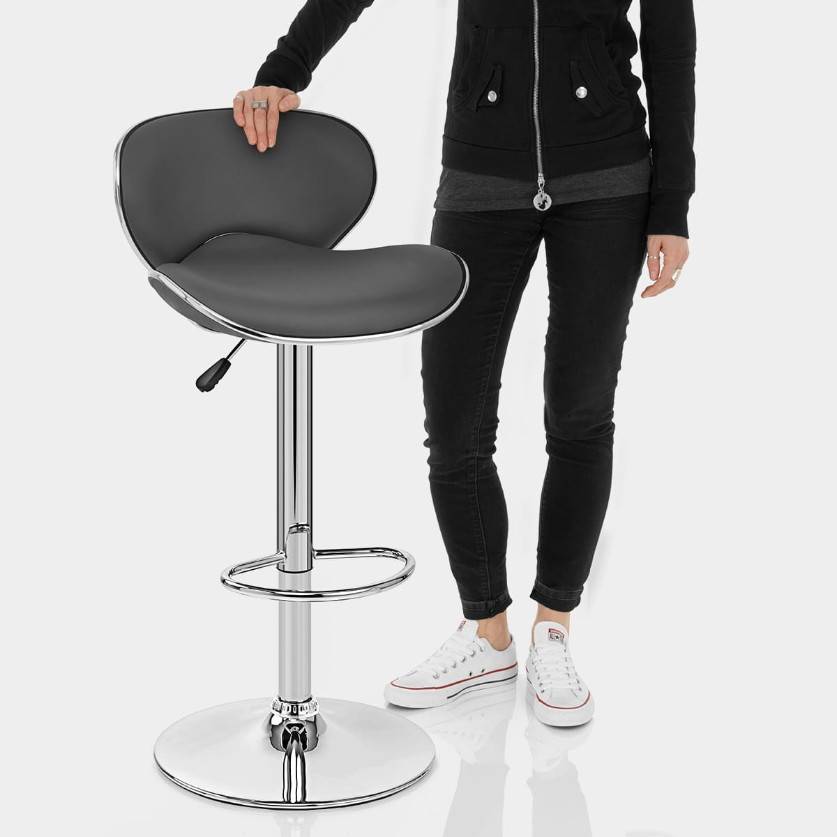 Duo Bar Stool Grey Features Image