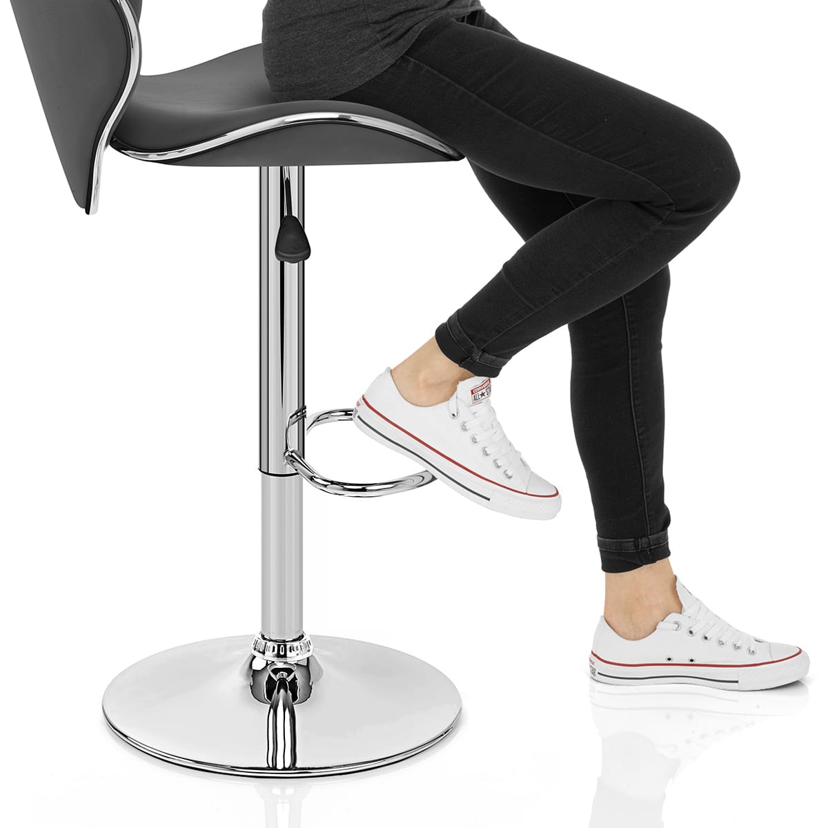 Duo Bar Stool Grey Frame Image