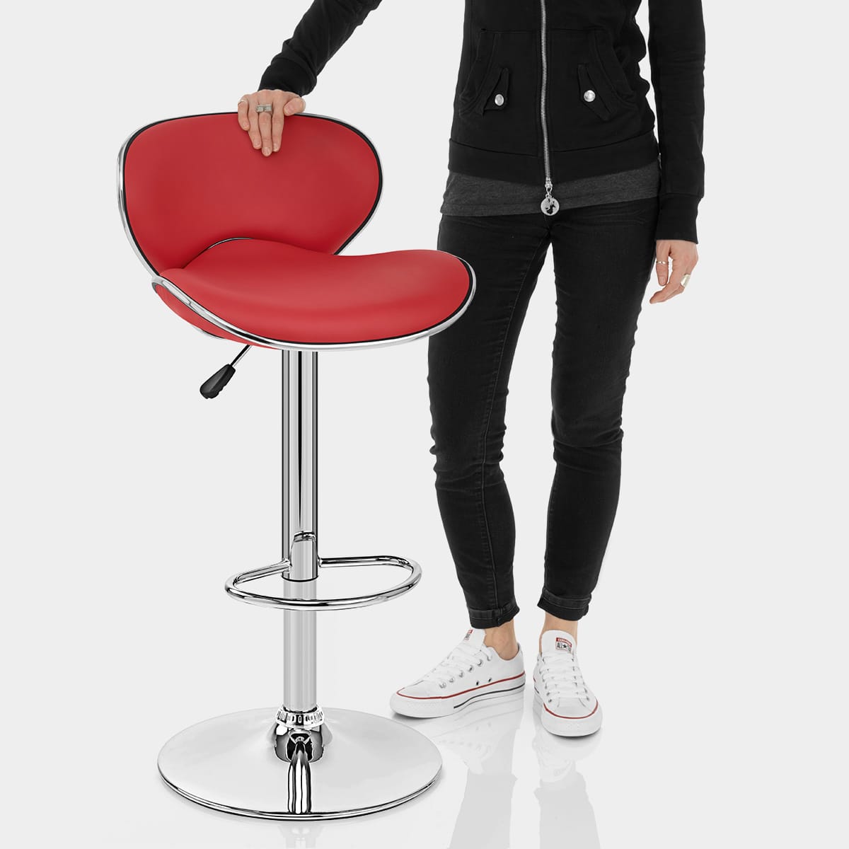 Duo Bar Stool Red Features Image