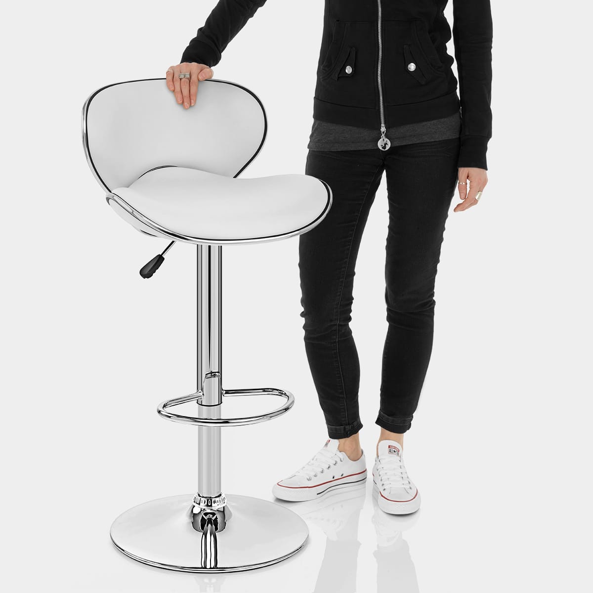 Duo Bar Stool White Features Image