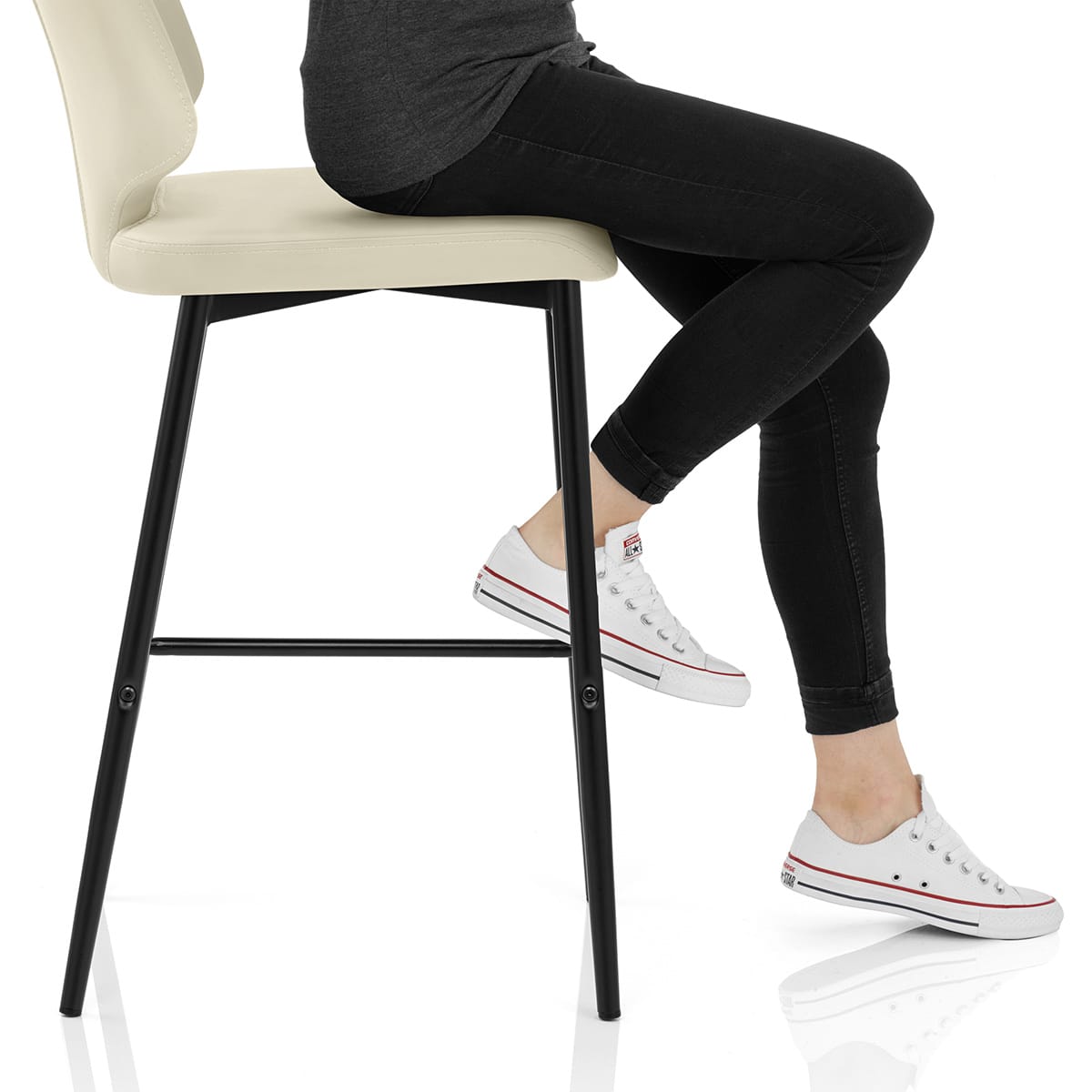 Elan Bar Stool Cream Frame Image