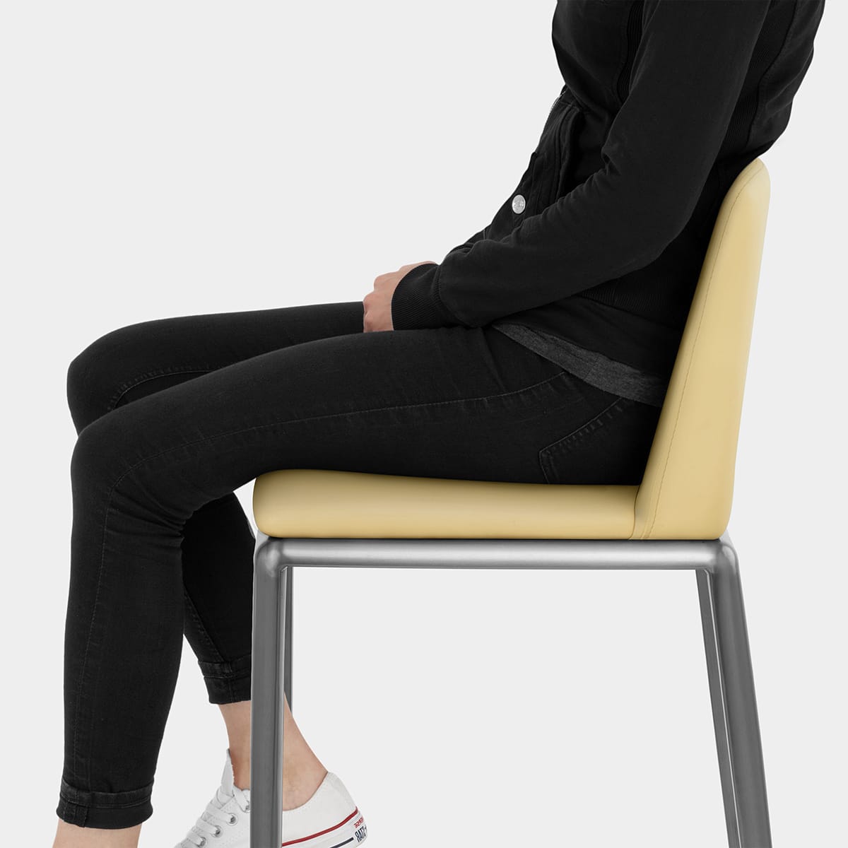 Elise Bar Stool Yellow Seat Image