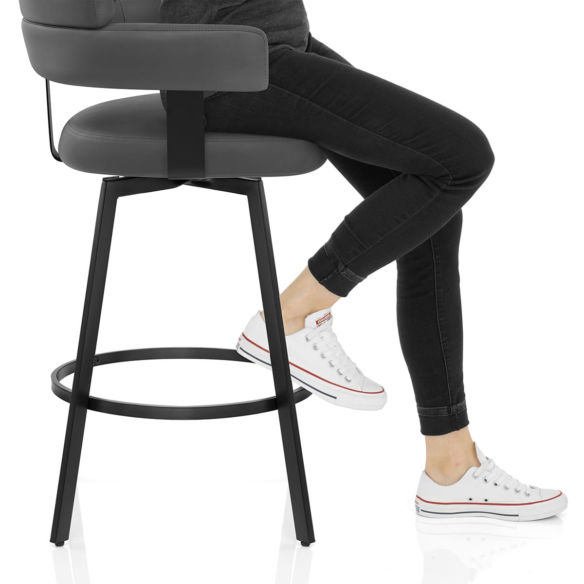 Enzo Bar Stool Grey Frame Image