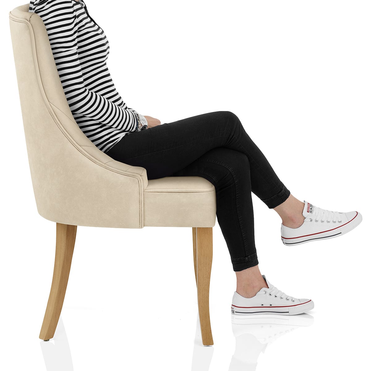 Eton Dining Chair Beige Frame Image