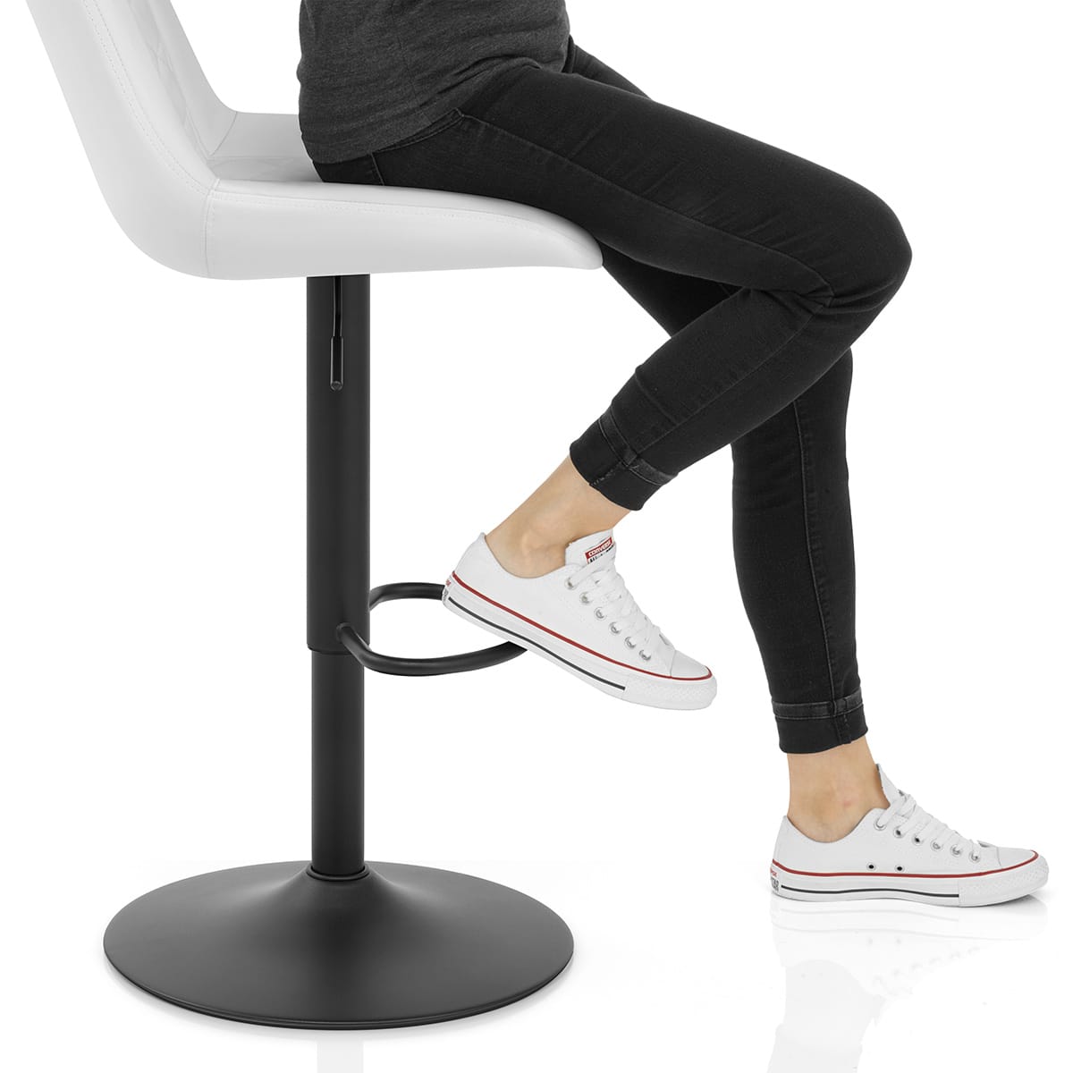 Faro Bar Stool White Frame Image