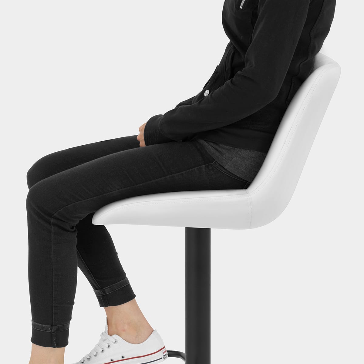 Faro Bar Stool White Seat Image