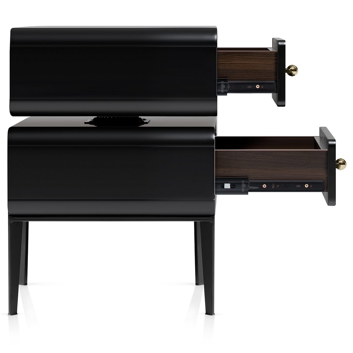 Florence Bedside Table Black Frame Image