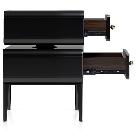 Florence Bedside Table Black Frame Image