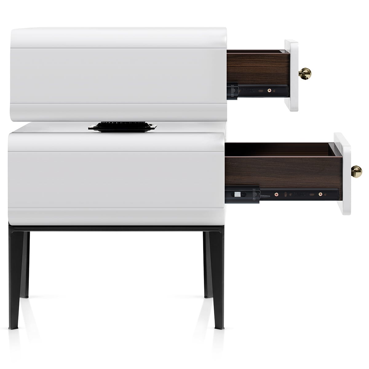 Florence Bedside Table White Frame Image