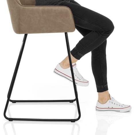 Gabrielle Bar Stool Antique Brown Frame Image