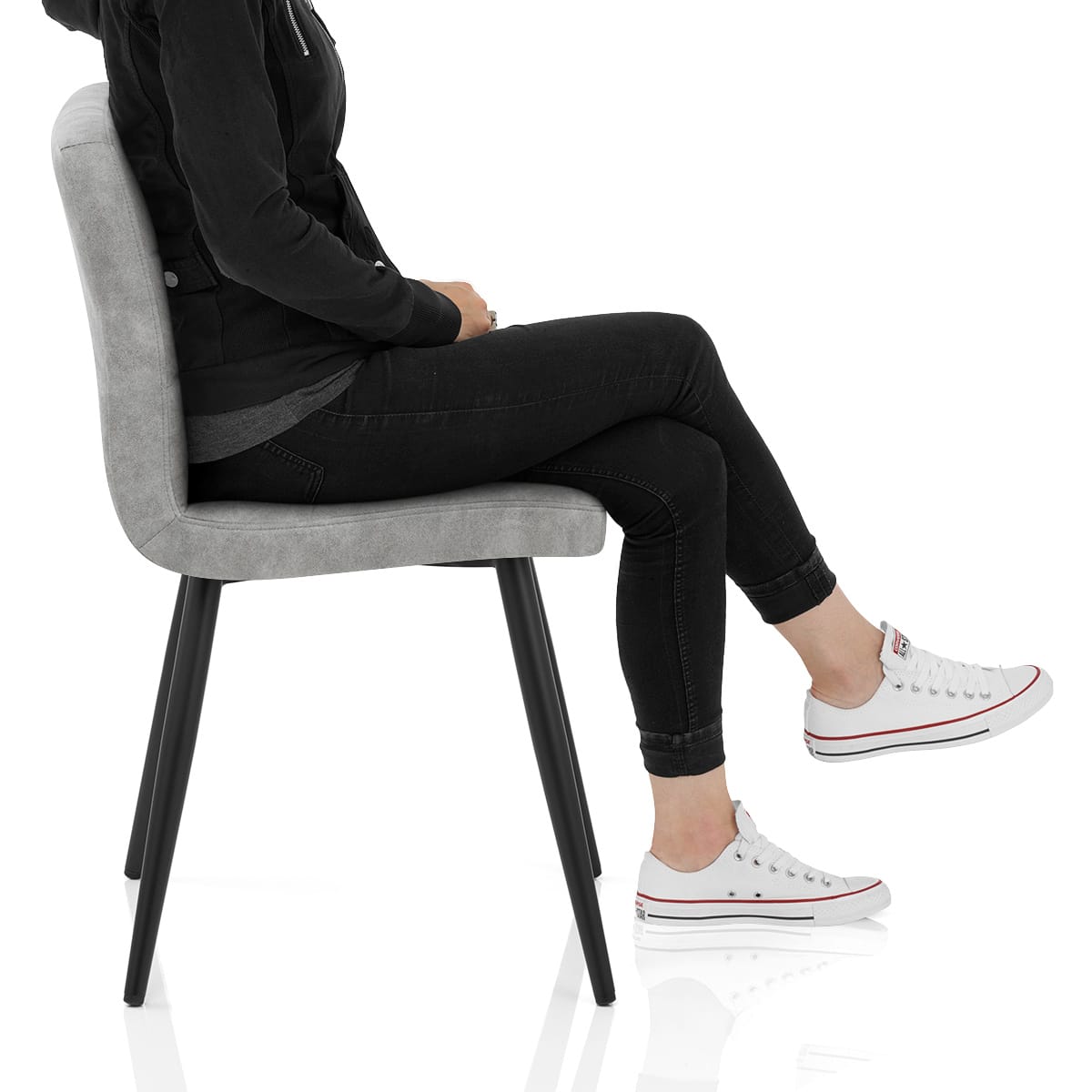 Galaxy Chair Antique Light Grey Frame Image