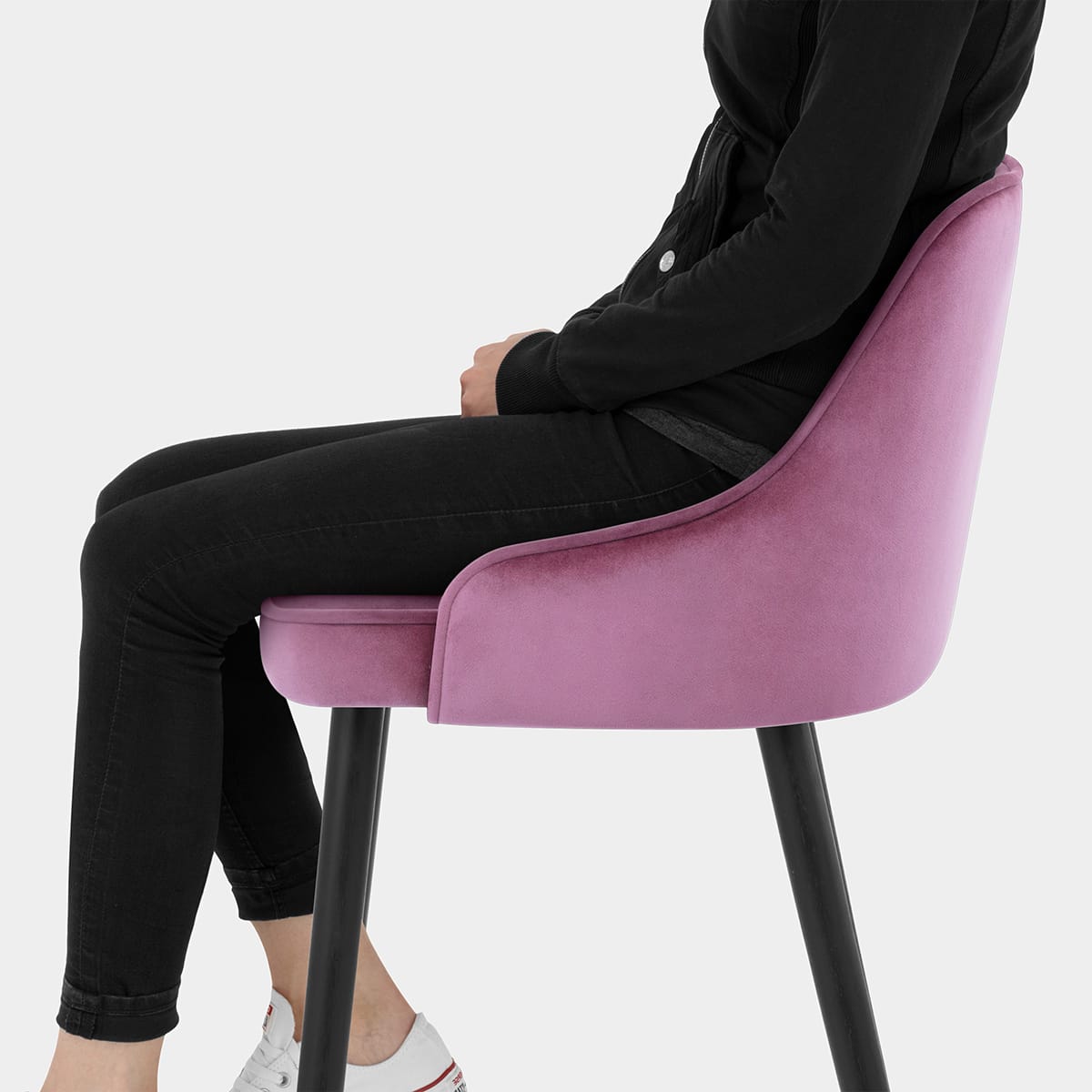 Glam Stool Gold & Purple Velvet Seat Image