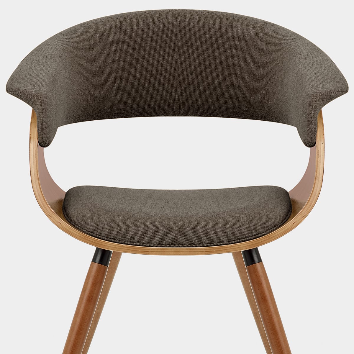 Grafton Dining Chair Walnut & Brown Seat Image