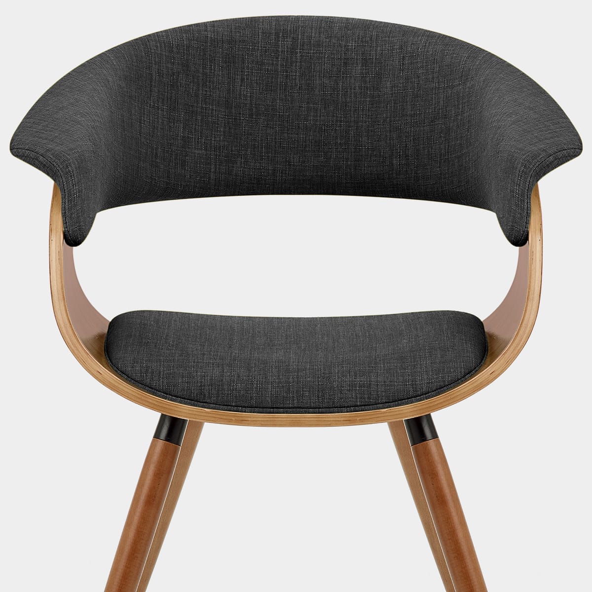 Grafton Dining Chair Walnut & Grey Seat Image