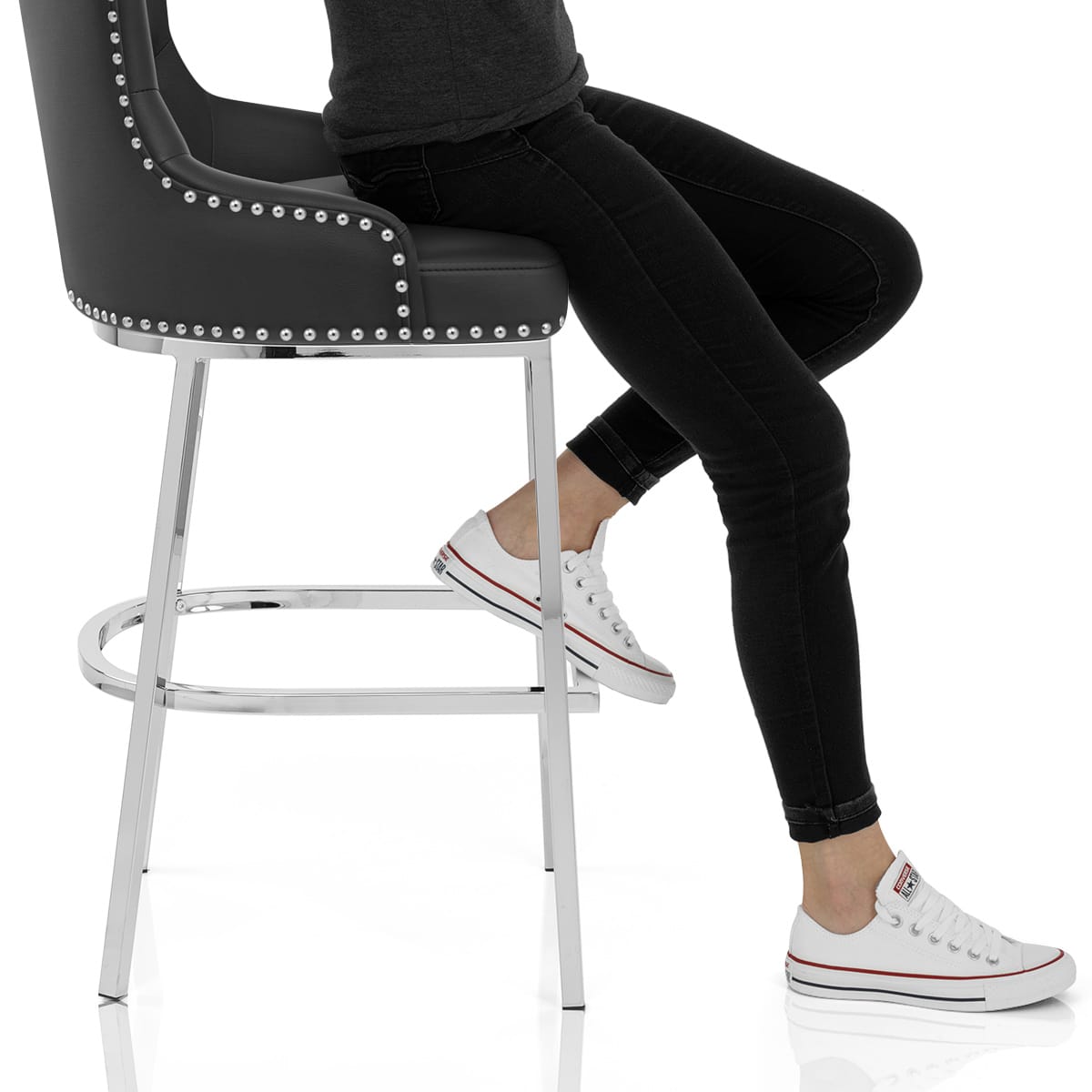 Grange Bar Stool Black Frame Image