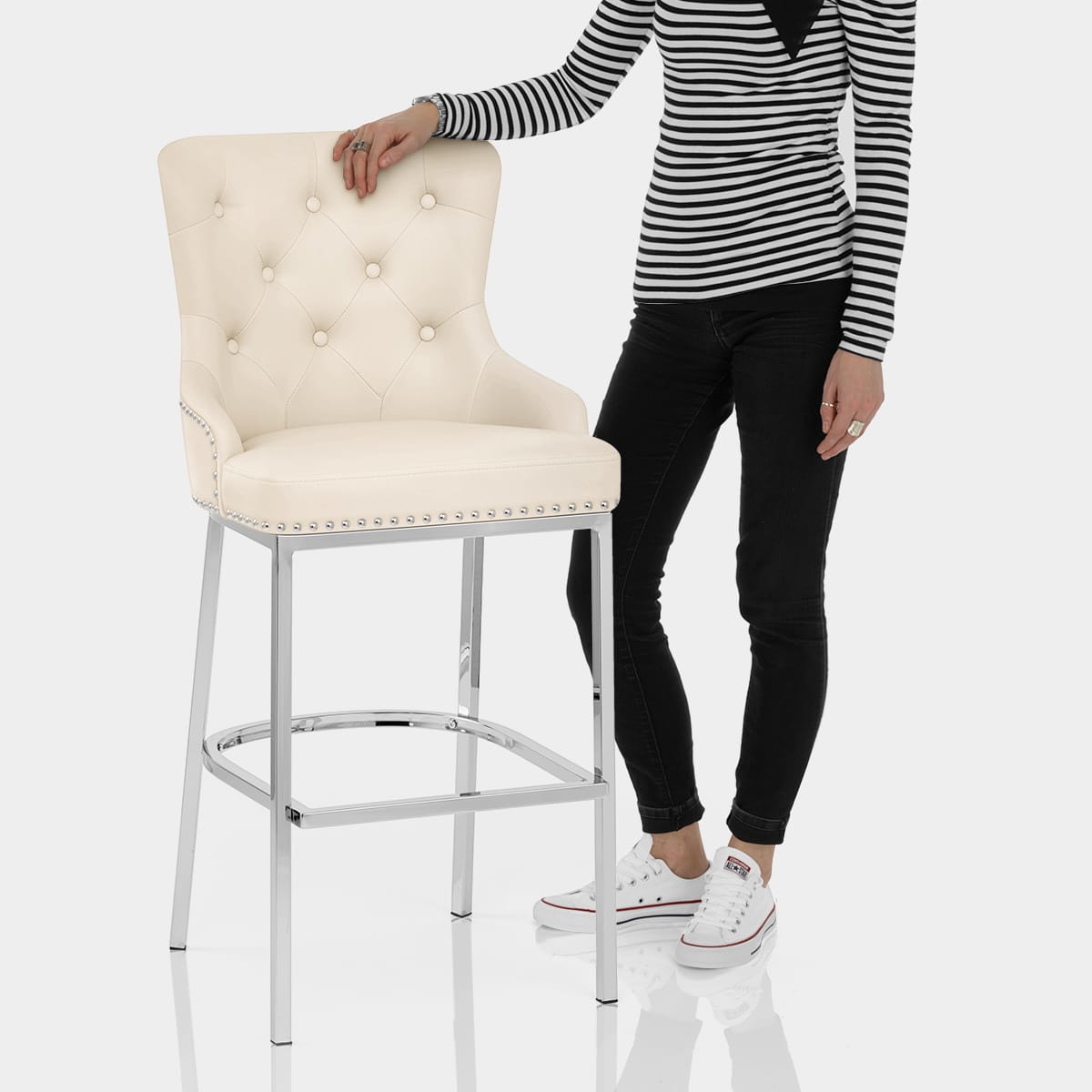 Grange Bar Stool Cream Features Image